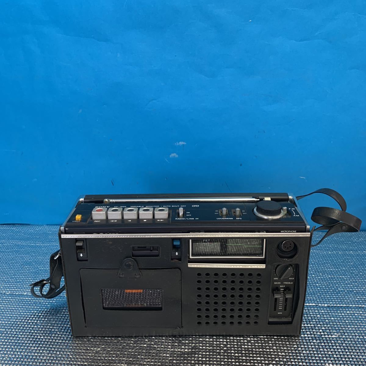 NO.03206.80. SONY CF-1900 ラジオカセット.動作未確認.現状品. CF