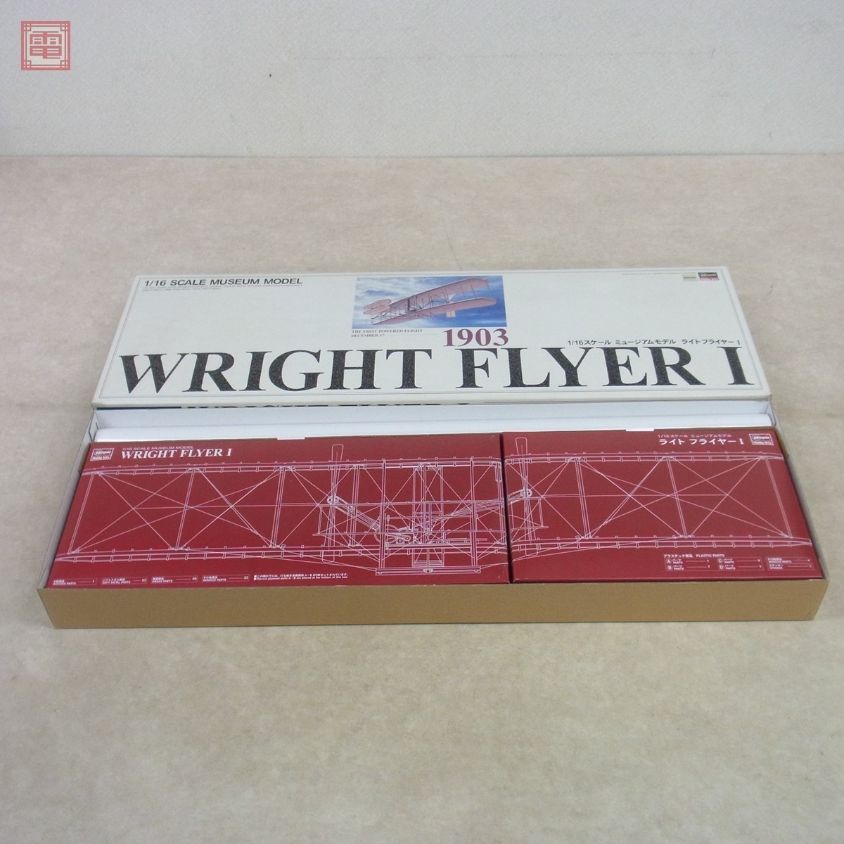 未組立 ハセガワ 1/16 ライトフライヤー I 1903 ミュージアムモデル HASEGAWA WRIGHT FLYER【40