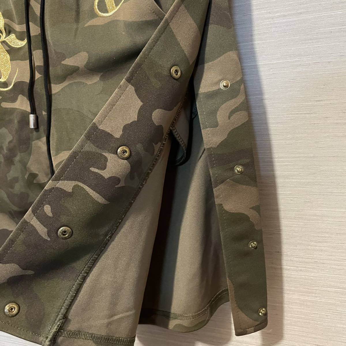 Champion × Dress Camp ジャージ セットアップ M サイドボタン 迷彩  