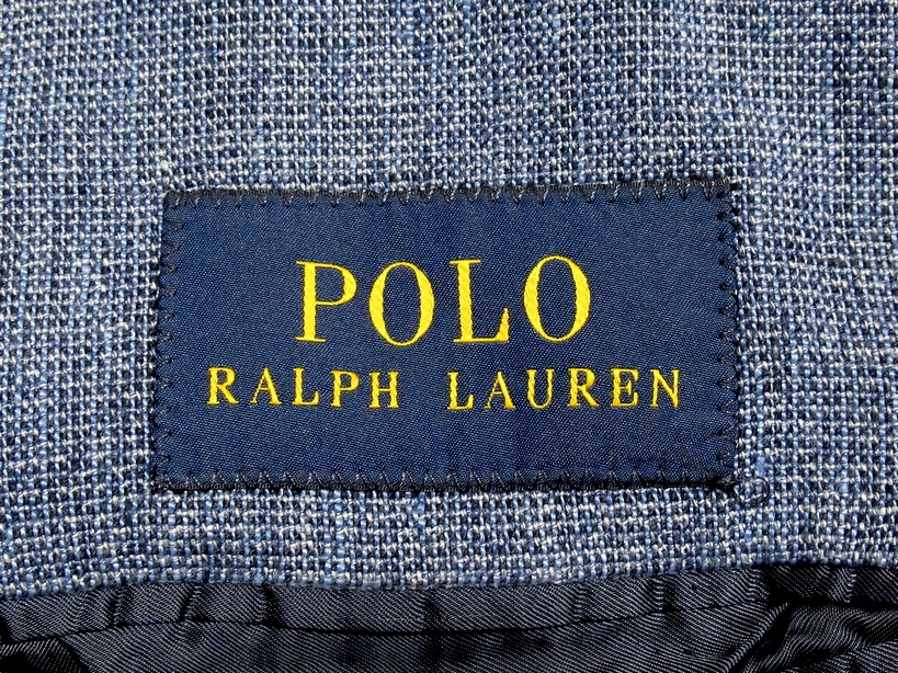 高級！イタリア製 美品 POLO RALPH LAUREN ラルフローレン 春夏 麻100 