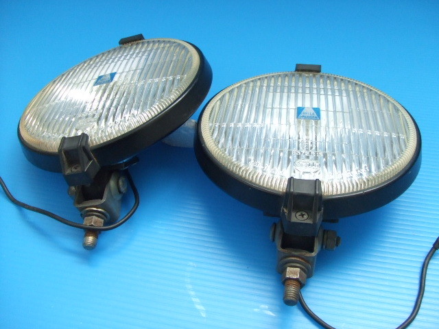 当時物 中古 HELLA162 丸型 18cm フォグランプ H2バルブ 旧車 ヘラ 