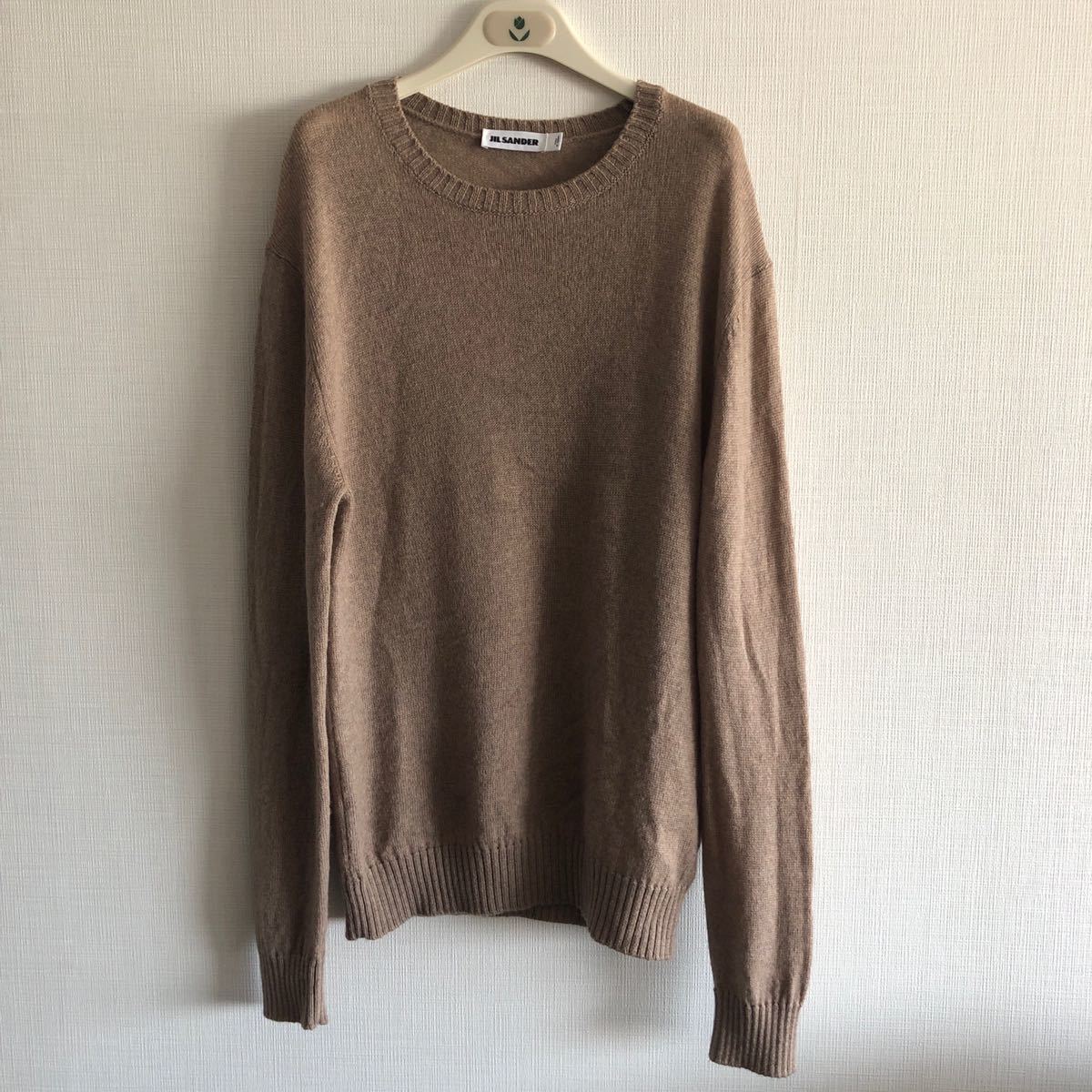 JIL SANDER ベージュ クルーネックセーター サイズ46 JIL SANDER ベージュ クルーネック セーター 46 【公式通販】