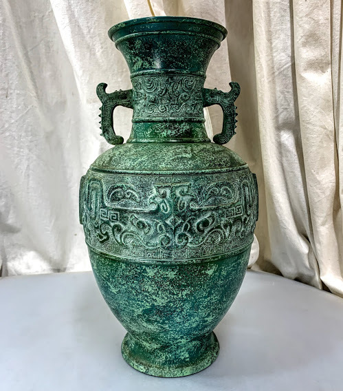 豊富な，定番 稀少 昭和時代保管品 高岡銅器 兼筍 造 在銘 神