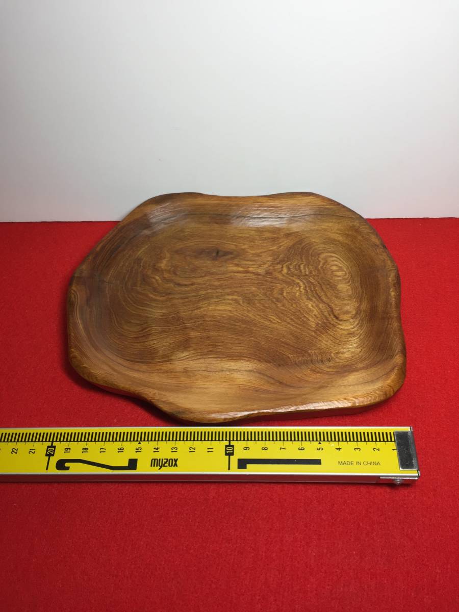 工芸品 屋久杉で創った丸皿(高橋工芸⁄IB074-001) 皿 お皿 お - 屋久杉