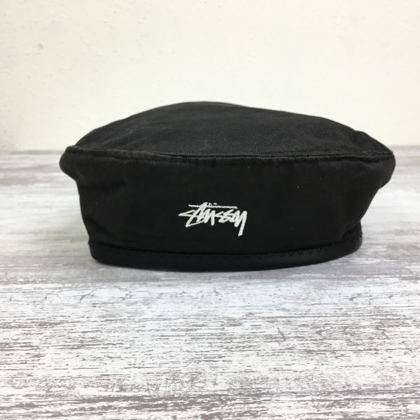 R955-M◇OLD◇MADE IN USA◇90s stussy ステューシー ベレー帽 帽子