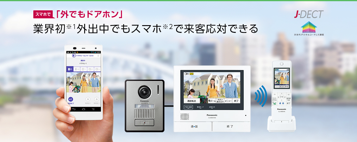 ◆◇即決　新品・未使用　Panasonic パナソニック　ワイヤレスモニター付きテレビドアホン　VL-SWH705KL　送料無料◇◆