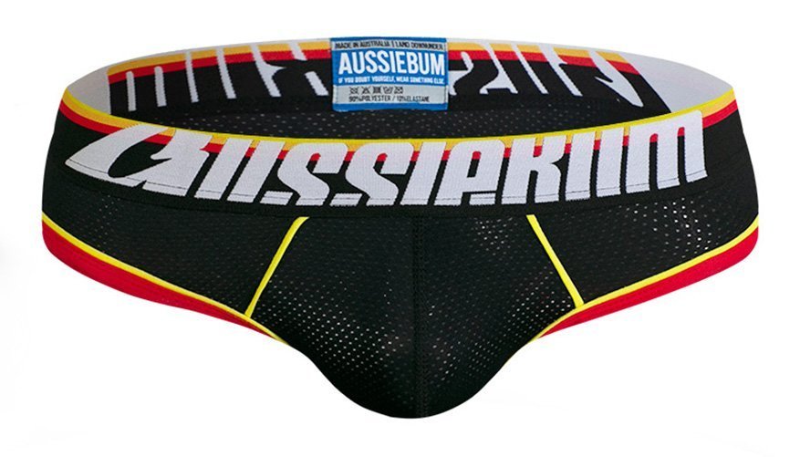 即決正規品新品 オージーバム Aussiebum KnockOut Brief -S- BLACK