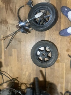 ライブディオZX 黒 AF35 フロント一式 フォーク ホイール ステム