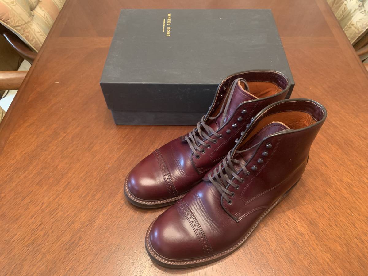 【2026，品質保証】 ほぼ WHEEL ROBE ウィールローブ CAP TOE LACEUP BOOT ホーウィン社のクロムエクセル ALDEN US8.5 26cm(メンズシューズ)｜売買されたオークション情報、yahooの商品情報をアーカイブ公開 - オークファン その他