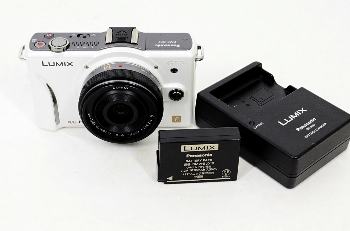 ◆1円スタート◆ Panasonic/パナソニック Lumix DMC-GF2 ミラーレス一眼【k72i-2200】