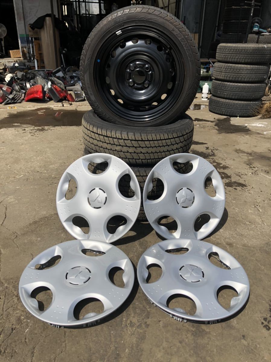  使用距離1354km タイヤ ホイール DUNLOP 145/65R15 175/55R15 i-MIEV アイミーブ HA4W 三菱 ホイールキャップ 残り溝5.5 6mm(ラジアルタイヤ)｜売買されたオークション情報、yahooの商品情報をアーカイブ公 4穴