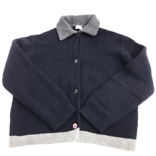 1円 ブルネロクチネリ M カシミヤ混 ニット カラーカーディガン ボタン