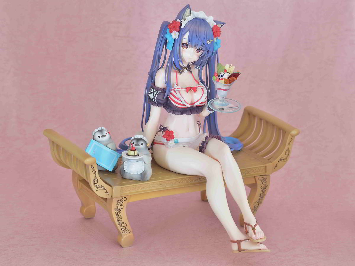 塗装済み完成品】エルドラモデル ガレージキット 真夏のメイドさんの