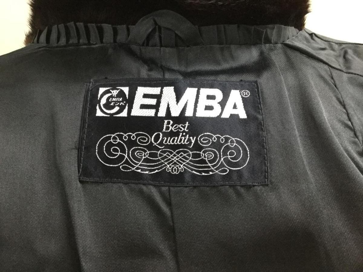 刺繍 - エンバ⁄EMBA⁄グラマミンク*最高級毛皮* コート*茶⁄レディース 