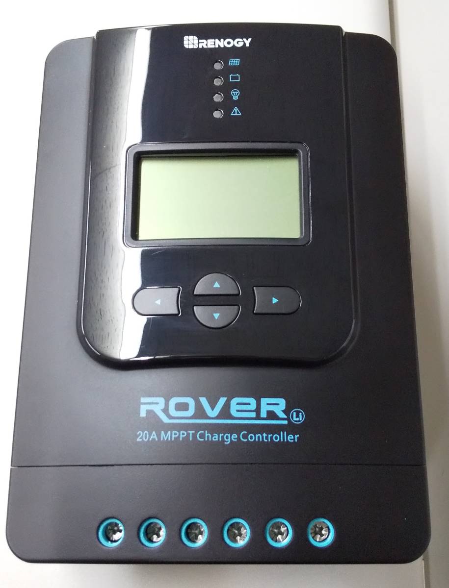 【使用期間１週間】Renogy Rover 20A 12V/24V両用 DC入力 MPPTチャージコントローラー DC入力 LCDディスプレー付き