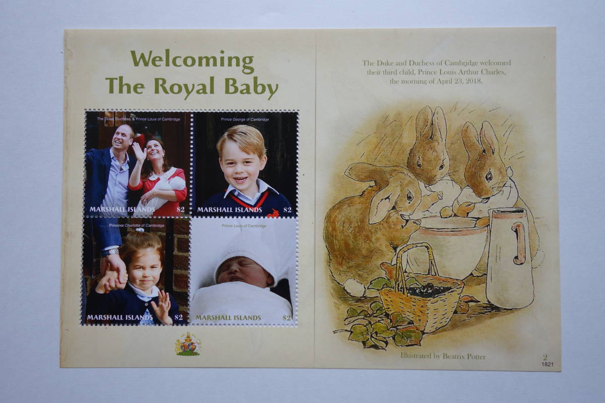 外国切手 マーシャル諸島切手 ルイ王子誕生 シート地に ピーター ラビット シリーズのイラスト 4種ｍ ｓ オセアニア 売買されたオークション情報 Yahooの商品情報をアーカイブ公開 オークファン Aucfan Com
