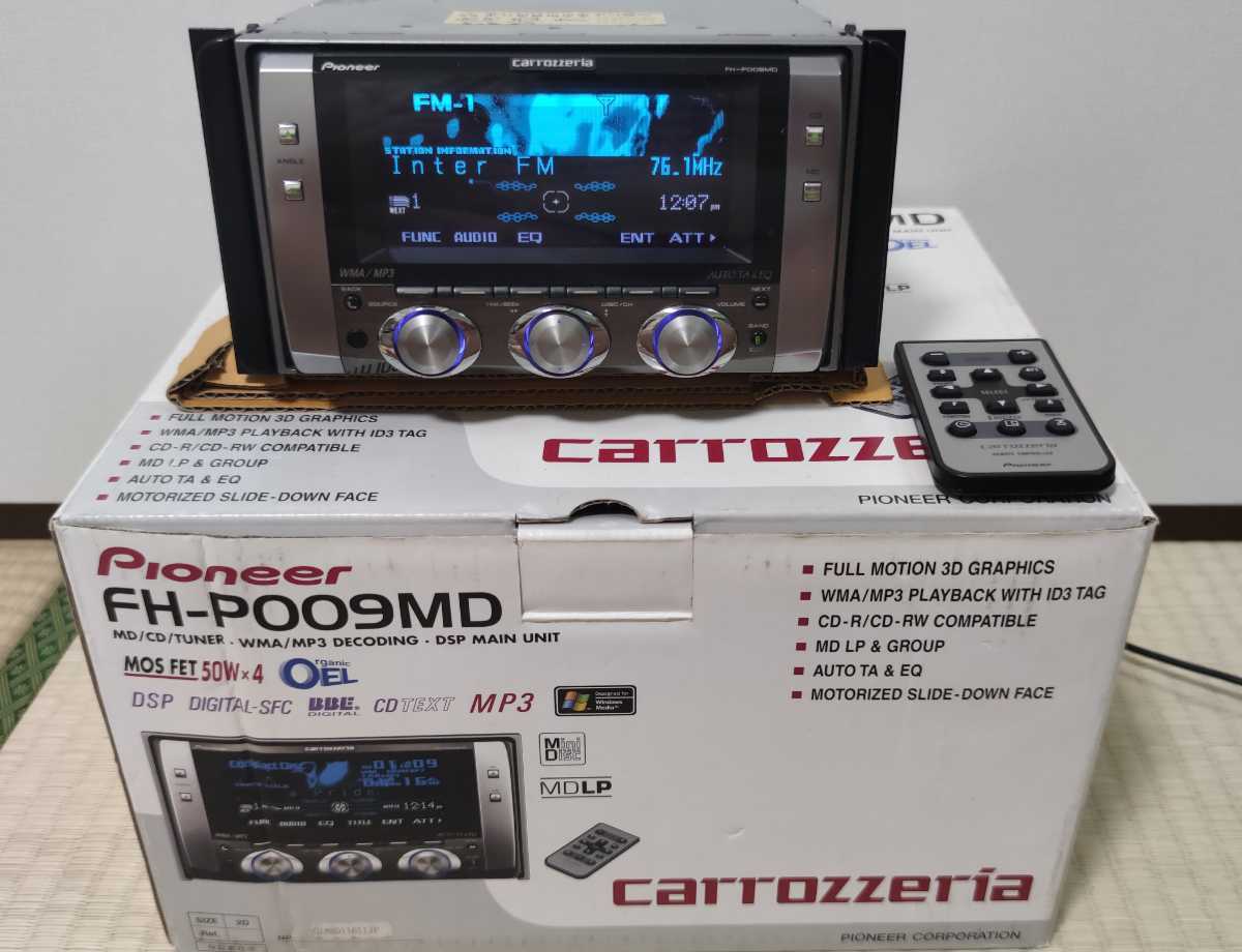 Pioneer FH-P009MD CD Car Carrozzeria Audio MD 2DIN Bluetooth 2Din