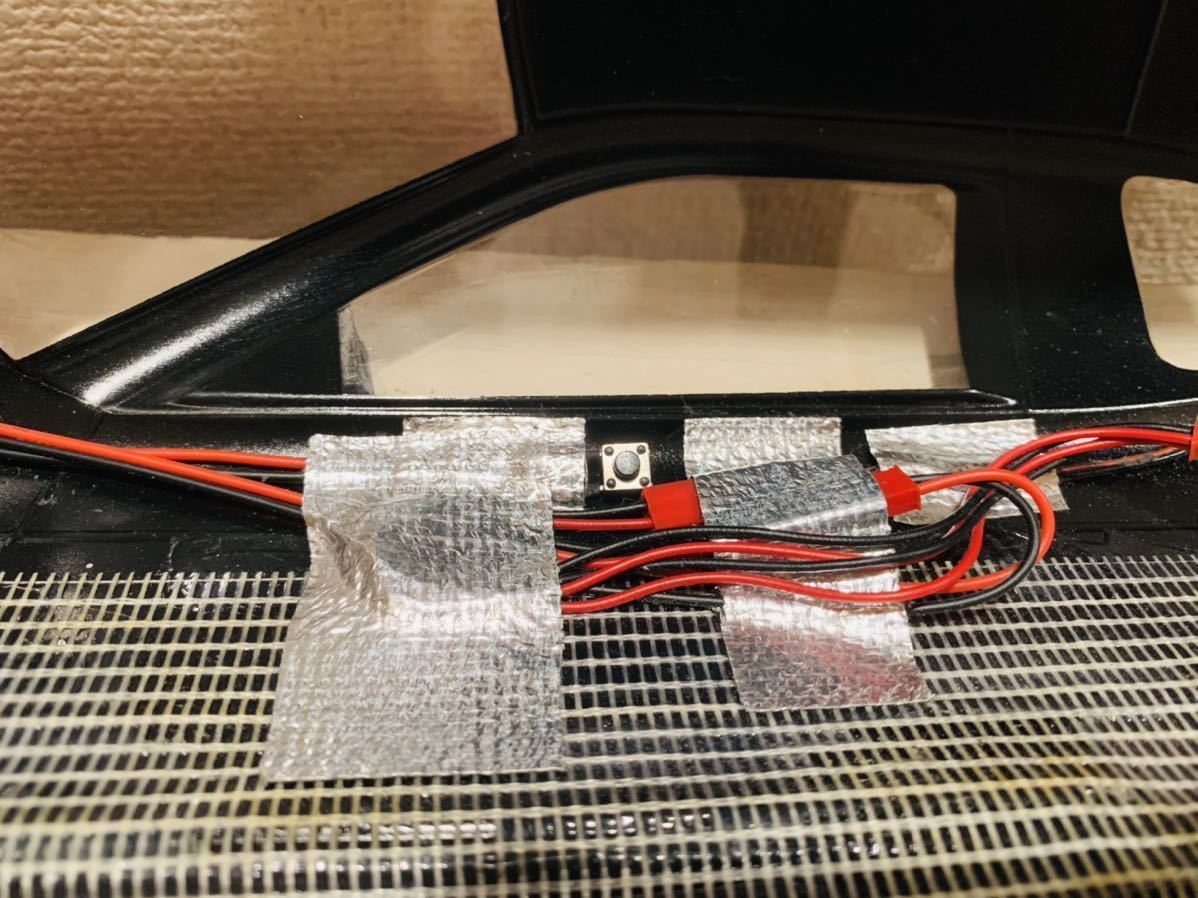 ボディのみ 1/10 180SX 表塗り赤 LED電飾付 品 検 ヨコモ タミヤ
