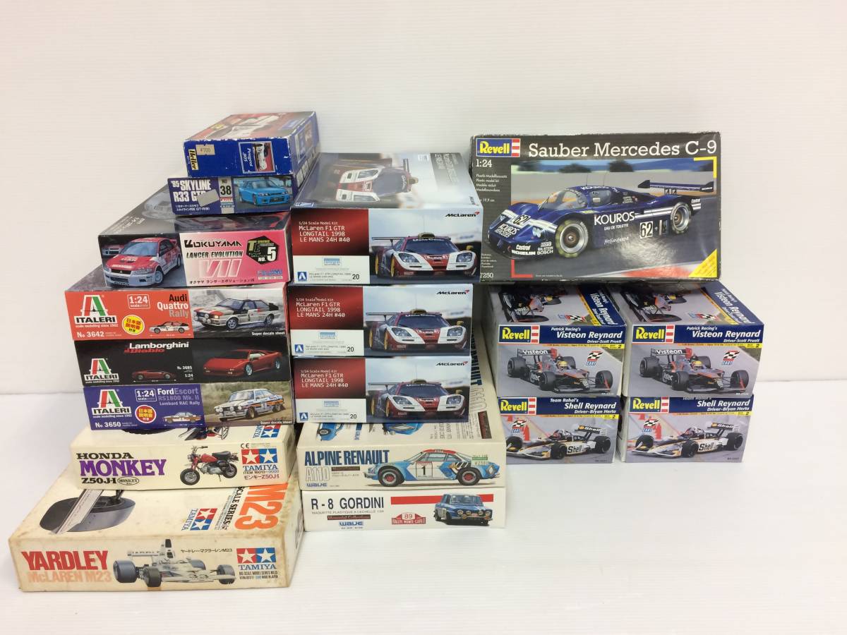レーシング スポーツカー 車 未組立プラモデルまとめ売り ※状態未確認 