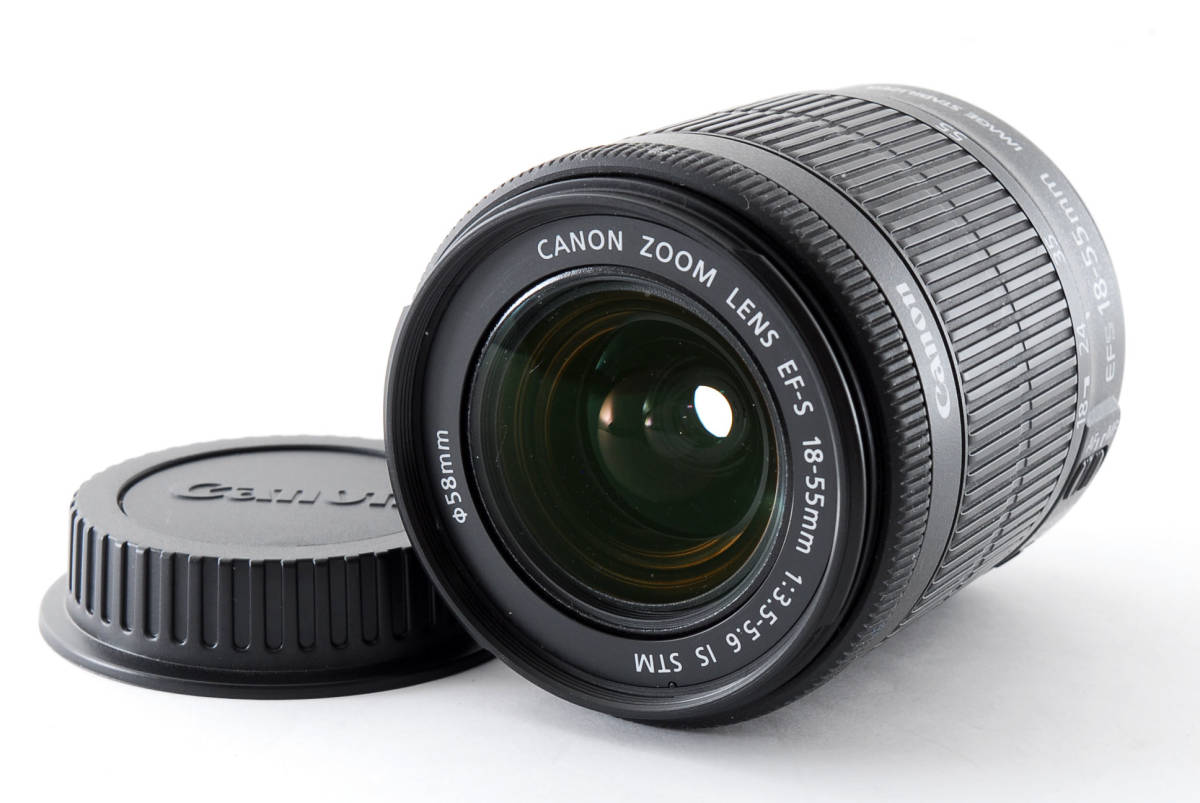 F3.5-5.6 CANON IS EF-S18-55mm キヤノン - EF－S 18－55mmの通販 STM