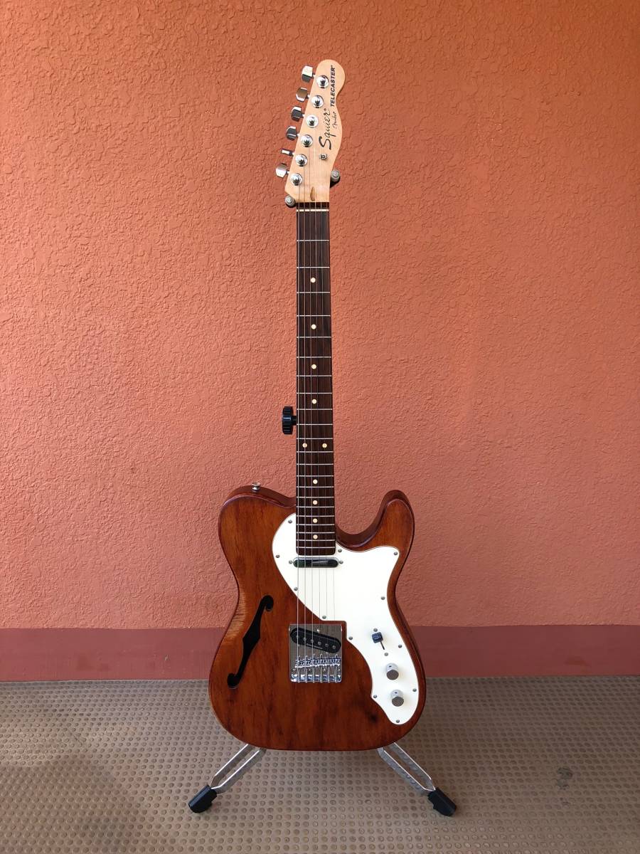 Squier by Fender Telecaster Thinline テレキャスターシンライン 発音OK ジャンク扱い