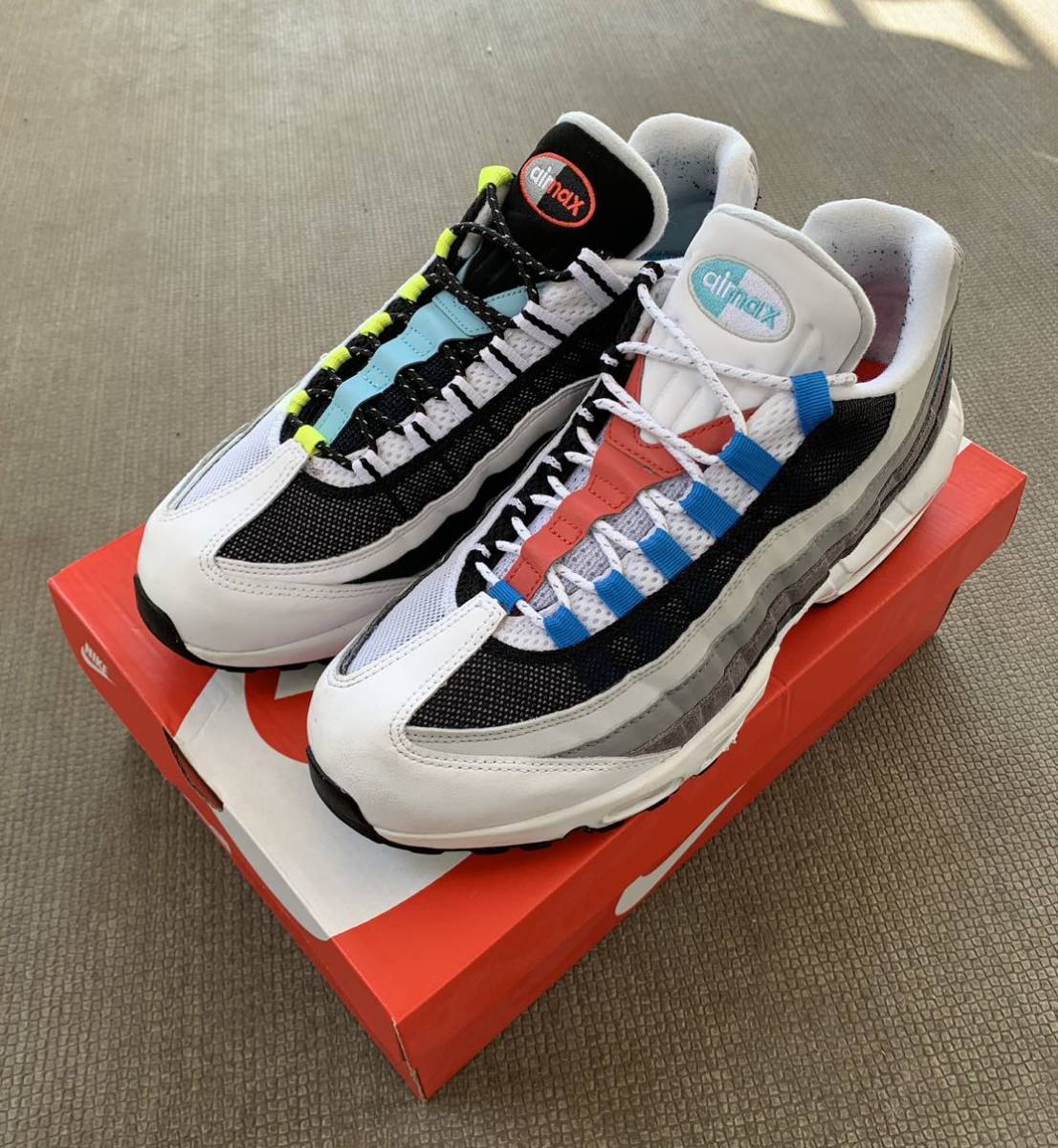 中古品 NIKE AIR MAX 95 QS greedy US10 28.0cm 国内正規 ナイキ エアマックス95 グリーディー
