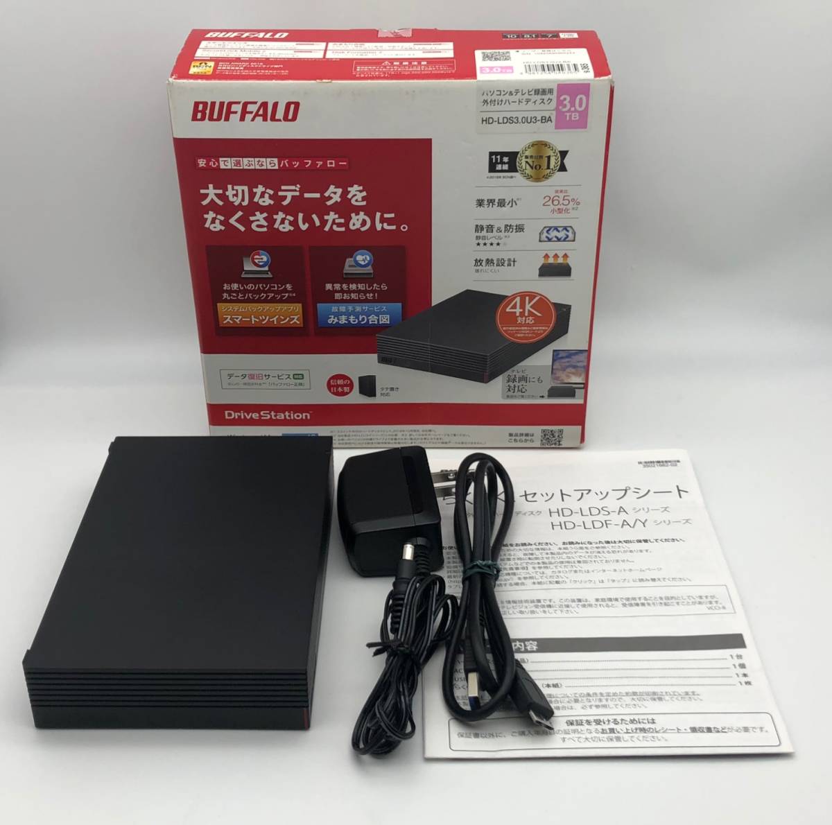 バッファロー | : 外付けHDD HD-LDS3.0U3-BA BUFFALO hd-lds3.0u3-baの通販