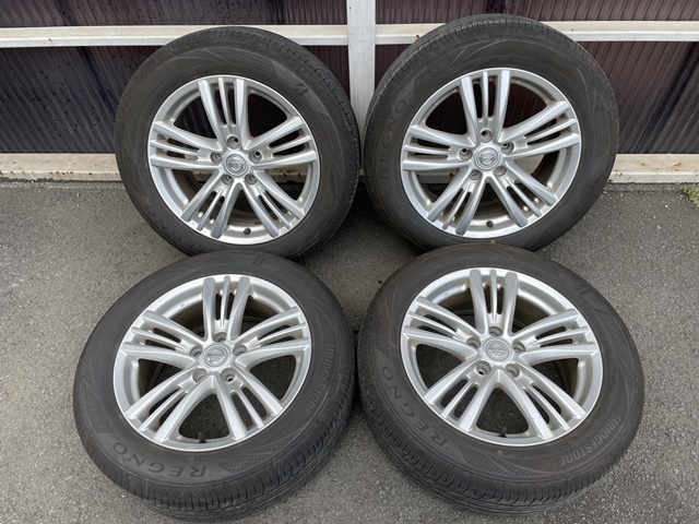NISSAN ニッサン V36 スカイライン 後期 純正 225/55R17 5H PCD114.3 BS レグノ 2019年製 バリ山 バリ溝 中古品