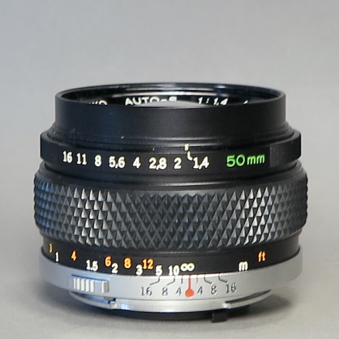 Olympus Auto-S 50mm Lens | OM-System Zuiko MC OM AUTO-S - 55mm G MF