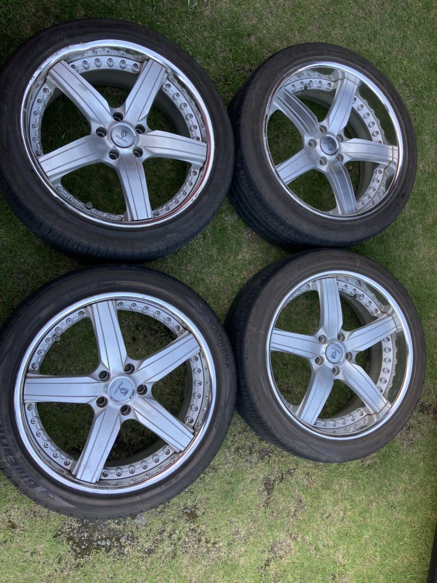 River side trafficster 19インチ8.5j ＋29 ＋36 5穴　114.3 BluEarth 245/40r19 青い地球