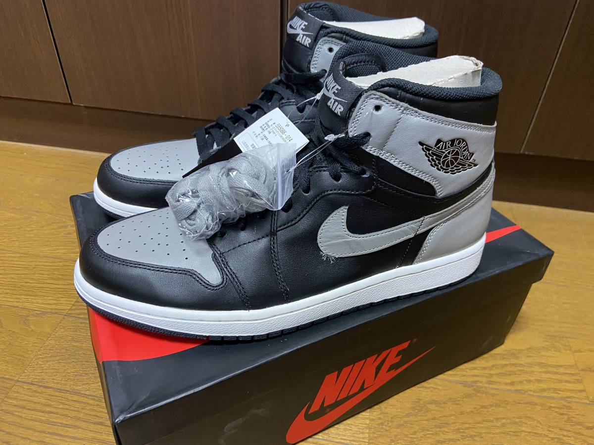 NIKE AIR JORDAN1 RETRO HIGH OG 黒/灰 US11 29.0cm 新品