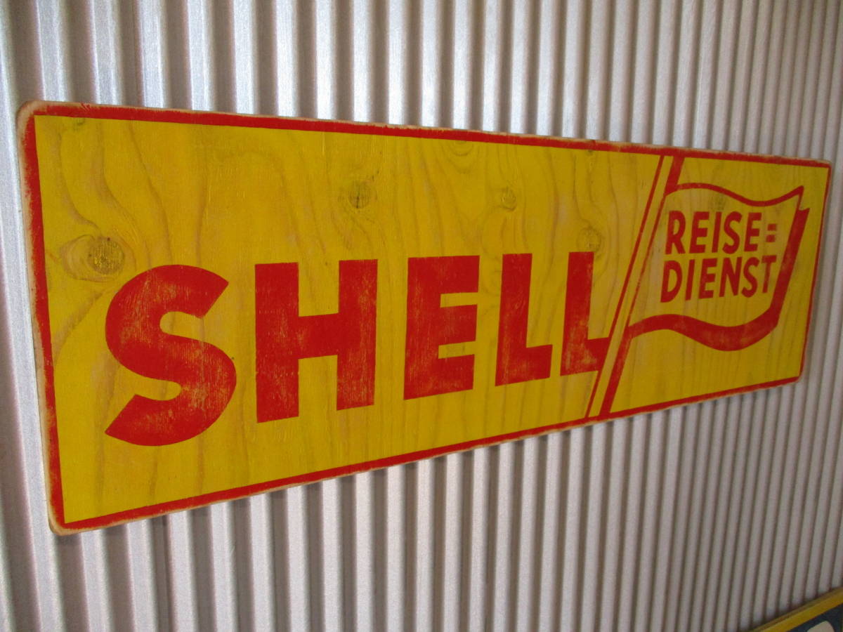 シェル ブリキ看板 SHELL OIL アメリカン雑貨 エンボスメタルサイン
