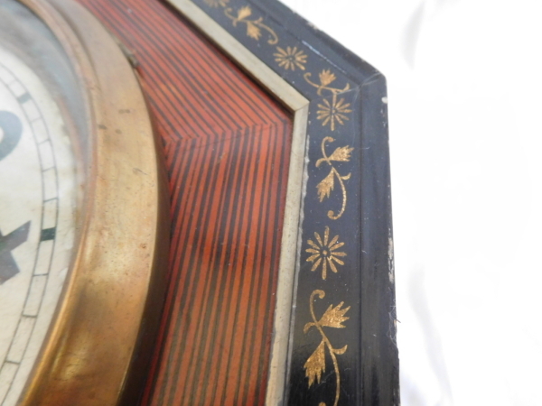 大正 昭和レトロアンティーク/名古屋商事時計 桔梗印 木製柱時計 八角時計 ボンボン時計 ゼンマイ式振り子時計 林市兵衛/現状渡し_7