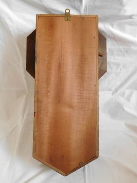 大正 昭和レトロアンティーク/名古屋商事時計 桔梗印 木製柱時計 八角時計 ボンボン時計 ゼンマイ式振り子時計 林市兵衛/現状渡し_8