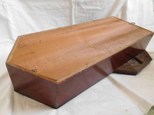 大正 昭和レトロアンティーク/名古屋商事時計 桔梗印 木製柱時計 八角時計 ボンボン時計 ゼンマイ式振り子時計 林市兵衛/現状渡し_9