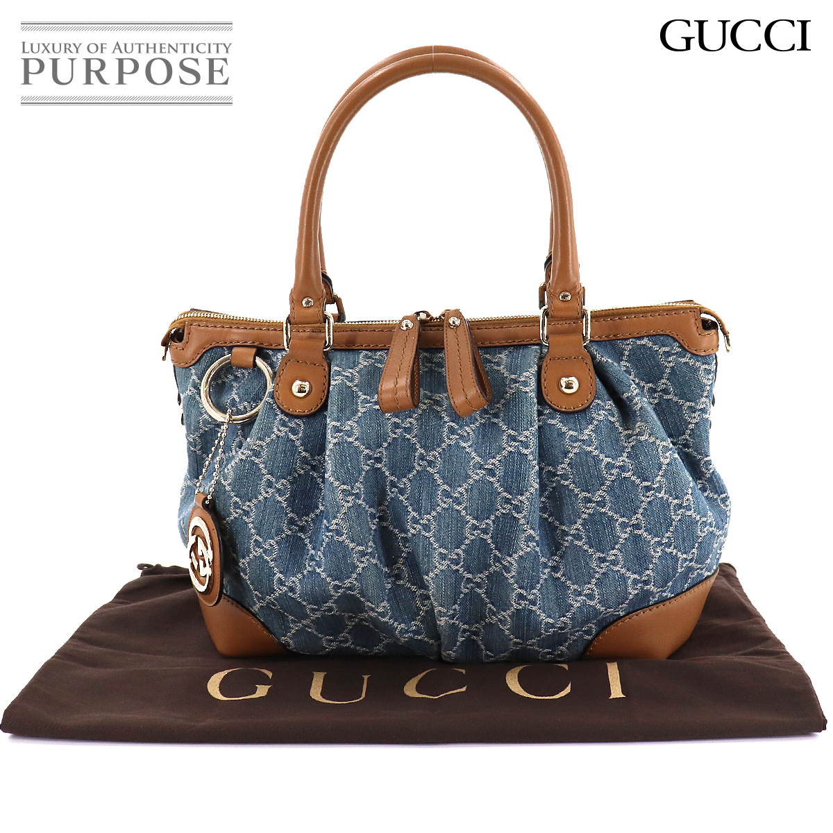 1円□ 新品同様 極美品 グッチ GUCCI スーキー GG柄 2WAY ハンド 
