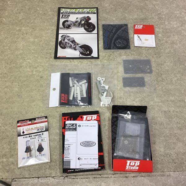 1円～ タミヤ他 1/12 カワサキ Ninja ZX-RR、ディテールアップパーツ