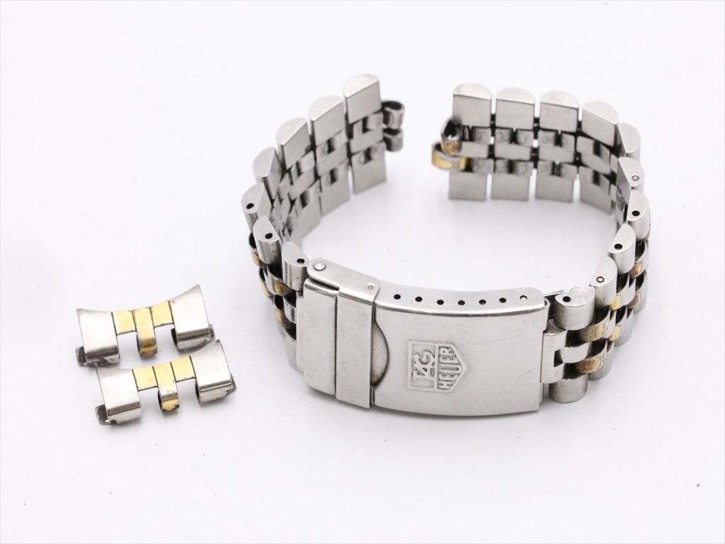 1円★正規品【タグホイヤー】純正ベルト ブレス 202/8 18mm用 コンビカラー メンズ腕時計用 A0063105