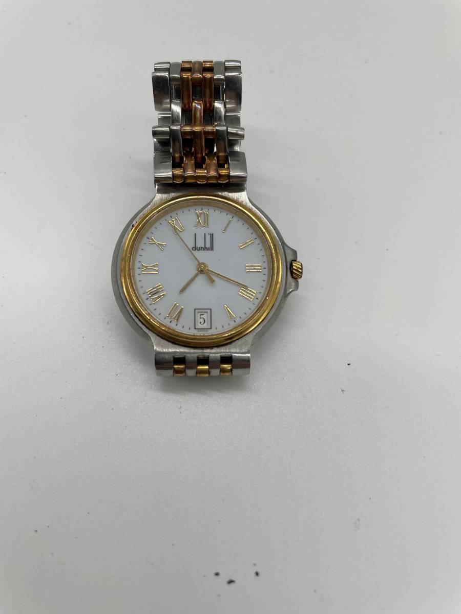 dunhill ダンヒル ミレニアム クォーツ デイト 3針 コンビカラー