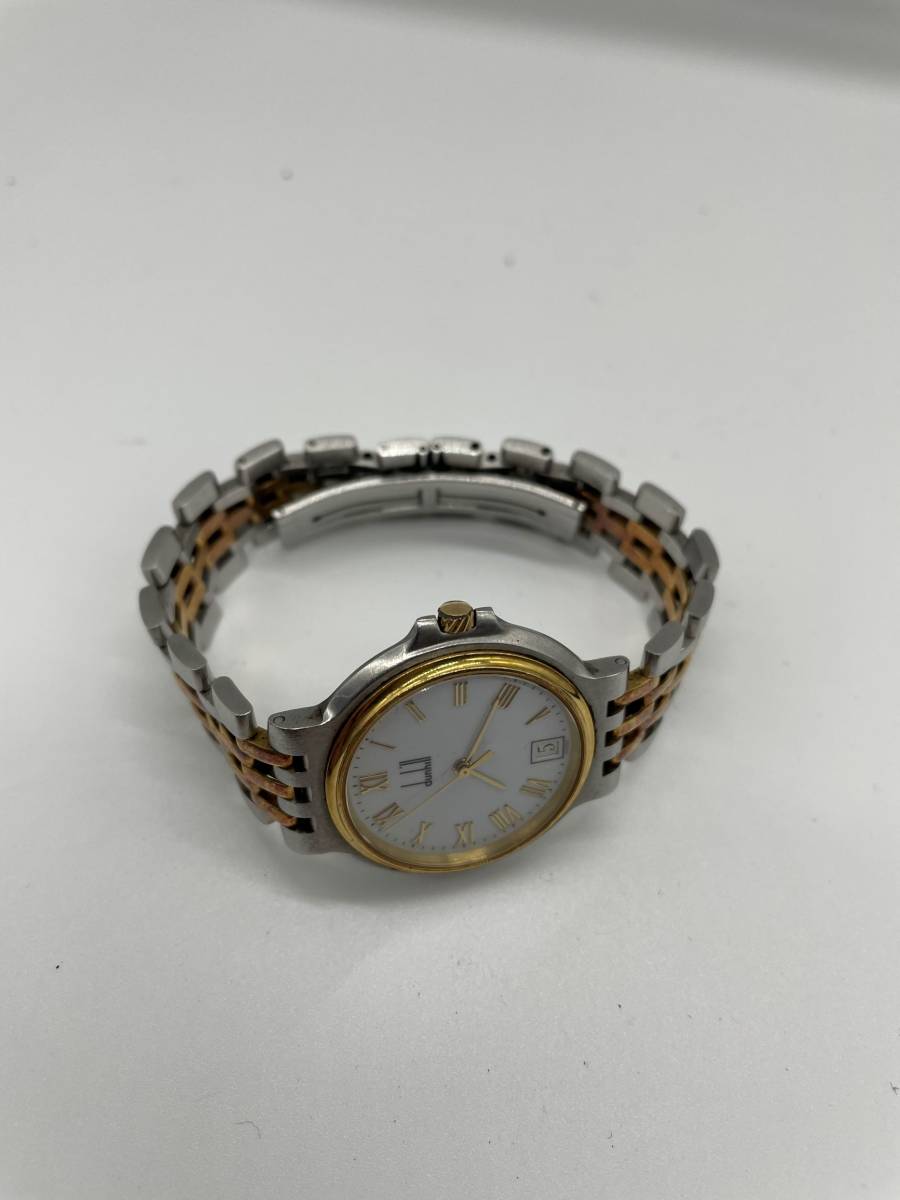 dunhill ダンヒル ミレニアム クォーツ デイト 3針 コンビカラー