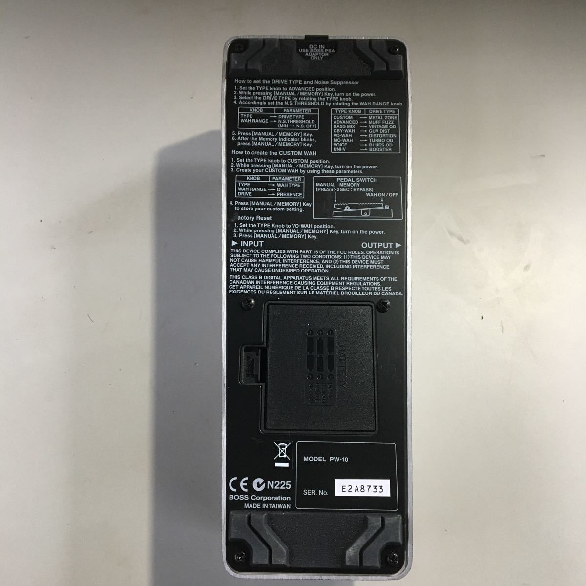 BOSS PW-10 ワウペダル エフェクター 音響機材 ボーズ 中古 BOSS PW-10 V-WAH | M0762-0010 pw-10の通販