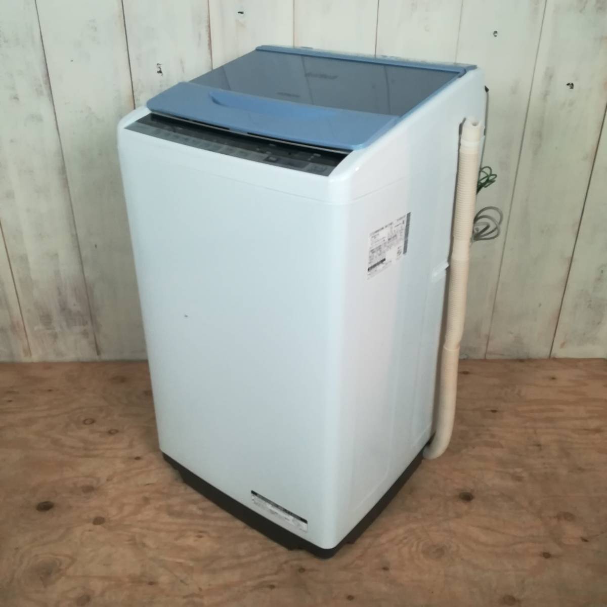 札幌発 2017年製 HITACHI BW-V70B BEATWASH 全自動電気洗濯機 洗濯容量7.0KG 日立 ビートウォッシュ 菊NS 