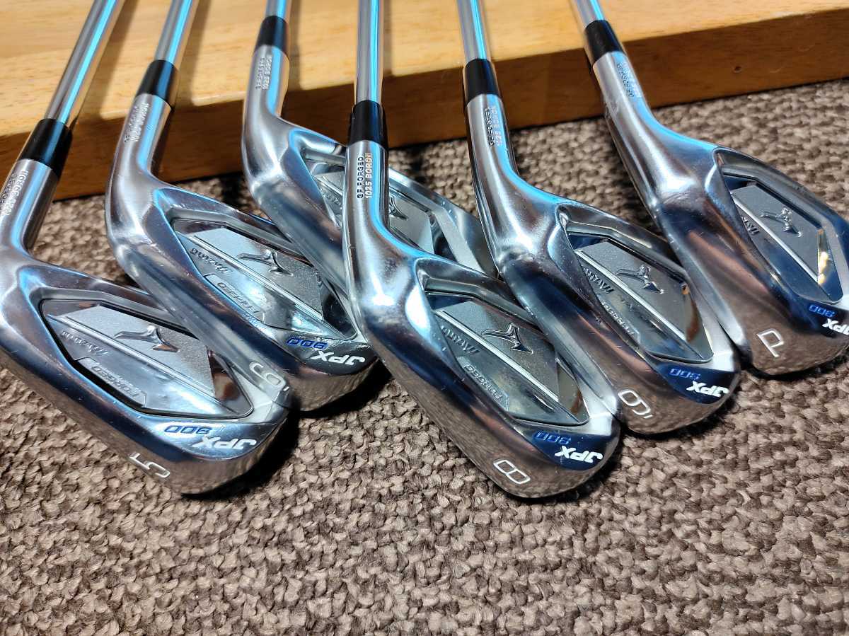 ☆中古(６本)ミズノ JPX900 FORGED アイアン (日本仕様) ＃５～9.P MODUS120(R)☆