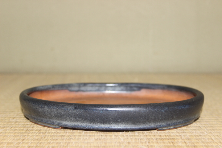 新品，人気 和鉢 美濃謙山 瑠璃釉楕円鉢 間口21.8㎝(鉢)｜売買されたオークション情報、yahooの商品情報をアーカイブ公開 - オークファン 鉢