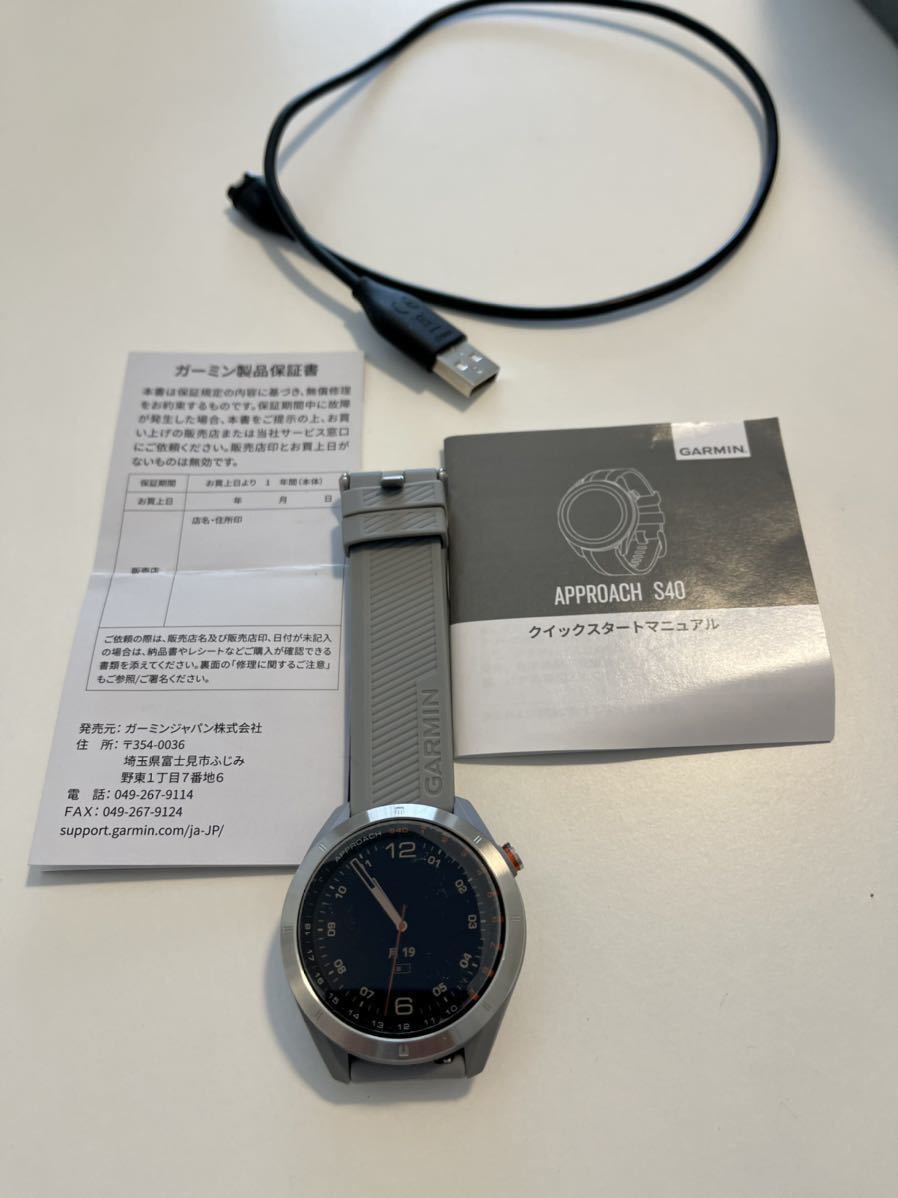 美品！GARMIN APPROACH S40 グレー ガーミン アプローチS40 スマート
