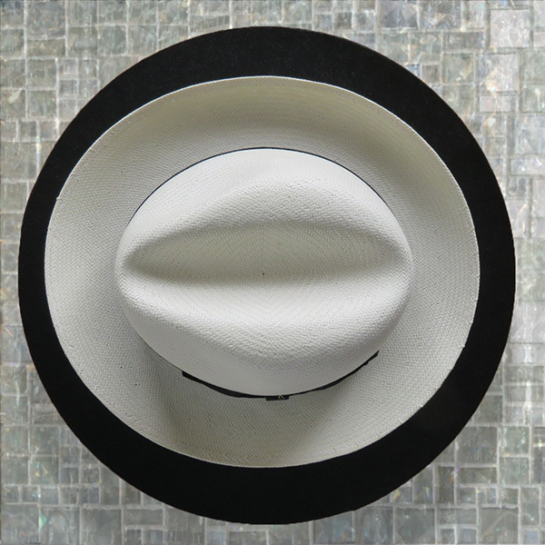 新品 Borsalino パナマハット 57.5 最上級ストローハット ボルサリーノ