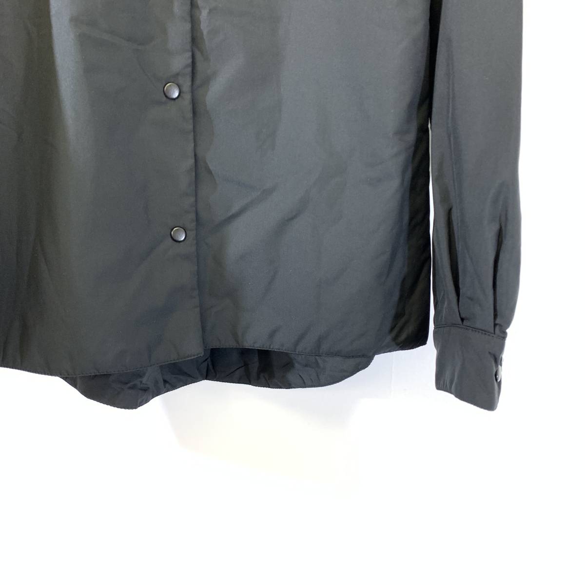 美品】PRADA プラダ スポーツ スナップボタン 中綿 ナイロン シャツ 
