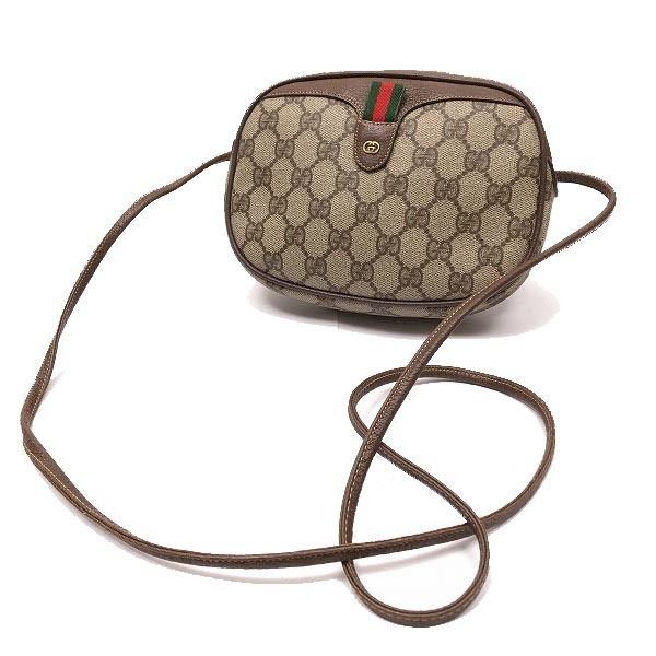 ○超美品 オールドグッチ GUCCI 「007・58・6112 4023」 GG柄 あなたの街