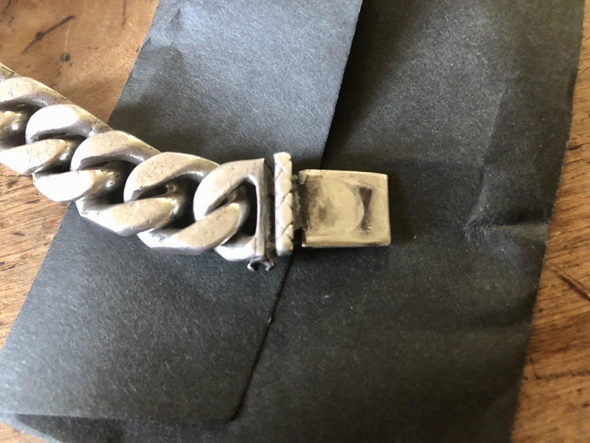 RED MOON 純銀製 IDプレート・ブレスレット 激シブ 激レア 創業当時 