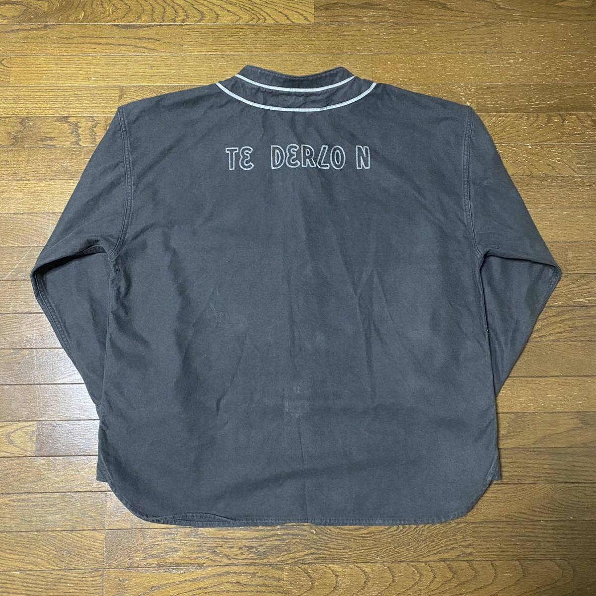 tenderloin テンダーロイン 長袖ベースボールイシャツ　美品 テンダーロイン tenderloin ベースボールシャツ サイズM ネイビー
